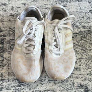 adidas Women's White and Tan Sneakers